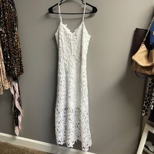 Express midi white dress